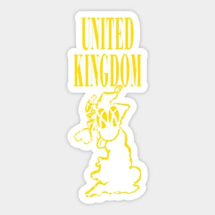 Grunge United Kingdom Happy Smiling Face Sticker